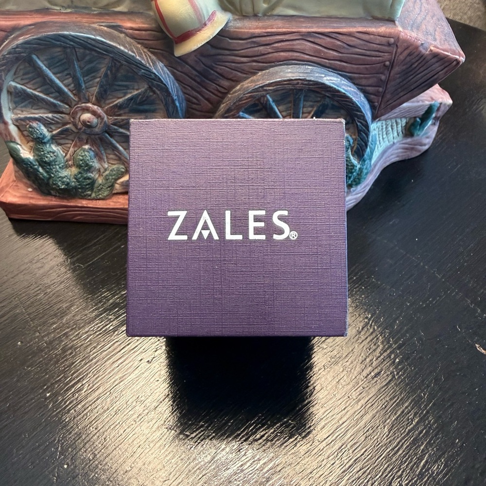 Zales Cushion Cut Lab Created Emerald and Diamond Floral Frame Ring